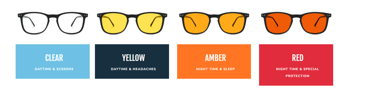 Blue Light Blocking Glasses Manufacturer lenses color